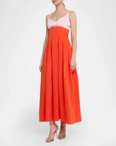 SIMKHAI Maddy Cotton Cut-Out Maxi Dress | Thumbnail 8 SIMKHAI Maddy Cotton Cut-Out Maxi Dress | Thumbnail 8