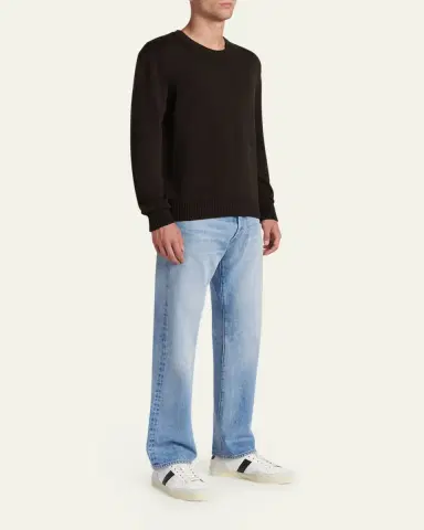 Tom Ford Men's Blake Leather Low-Top Sneakers | Thumbnail 3 Tom Ford Men's Blake Leather Low-Top Sneakers | Thumbnail 3