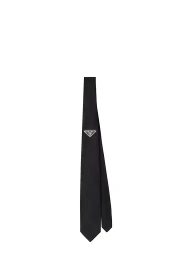Prada Men's Needlepoint Silk Tie | Thumbnail 3