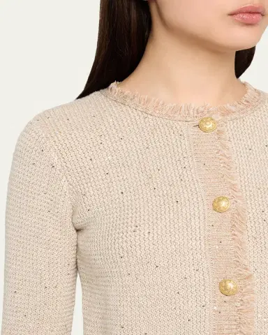 Kobi Halperin Kailey Fringe-Trim Sequin Knit Sweater | Thumbnail 9