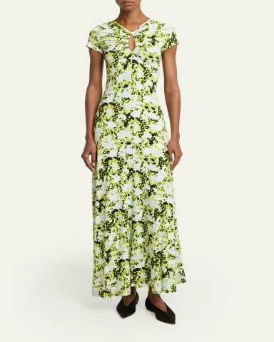 Proenza Schouler White Label Neolani Printed Jersey Maxi Dress | Thumbnail 2 Proenza Schouler White Label Neolani Printed Jersey Maxi Dress | Thumbnail 2