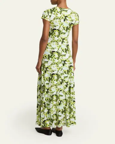 Proenza Schouler White Label Neolani Printed Jersey Maxi Dress | Thumbnail 3 Proenza Schouler White Label Neolani Printed Jersey Maxi Dress | Thumbnail 3