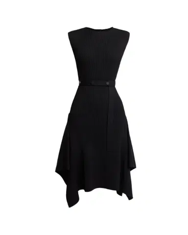 Proenza Schouler Artemis Sleeveless Rib Knit Belted Midi Dress | Thumbnail 1