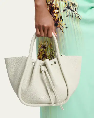 Proenza Schouler Small Ruched Grain Leather Tote Bag | Thumbnail 2
