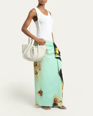 Proenza Schouler Small Ruched Grain Leather Tote Bag | Thumbnail 5