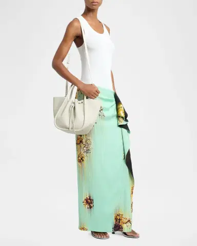 Proenza Schouler Small Ruched Grain Leather Tote Bag | Thumbnail 9
