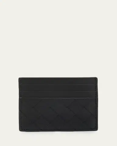 Bottega Veneta Men's Intrecciato Leather Card Holder | Thumbnail 4