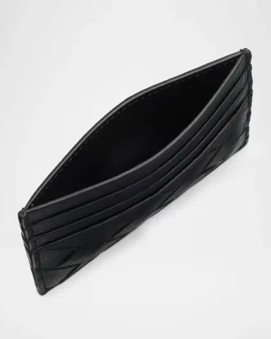 Bottega Veneta Men's Intrecciato Leather Card Holder | Thumbnail 6