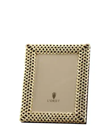 L'Objet Gold Braid 5" x 7" Picture Frame | Thumbnail 1