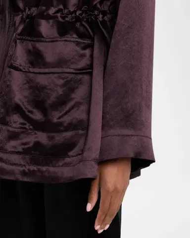 Maria McManus Drawstring Satin Parka Jacket | Thumbnail 9 Maria McManus Drawstring Satin Parka Jacket | Thumbnail 9