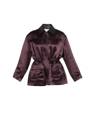 Maria McManus Drawstring Satin Parka Jacket | Thumbnail 1 Maria McManus Drawstring Satin Parka Jacket | Thumbnail 1