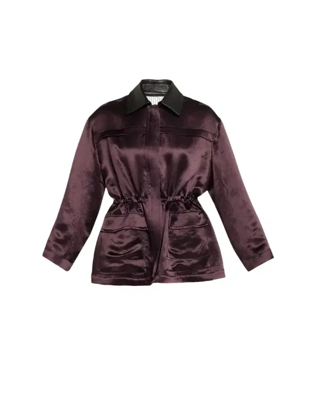 MARIA MCMANUS Drawstring Satin Parka Jacket