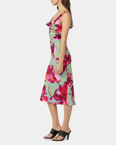 Diane von Furstenberg Delaney Ruched Cowl-Neck Midi Dress | Thumbnail 9 Diane von Furstenberg Delaney Ruched Cowl-Neck Midi Dress | Thumbnail 9