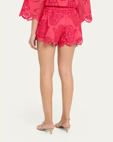Cara Cara Trish Embroidered Pull-On Shorts | Thumbnail 3 Cara Cara Trish Embroidered Pull-On Shorts | Thumbnail 3