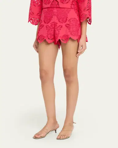 Cara Cara Trish Embroidered Pull-On Shorts | Thumbnail 4 Cara Cara Trish Embroidered Pull-On Shorts | Thumbnail 4