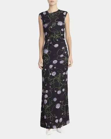 Stella McCartney Twisted Flower Mesh Sleeveless Maxi Dress | Thumbnail 6 Stella McCartney Twisted Flower Mesh Sleeveless Maxi Dress | Thumbnail 6