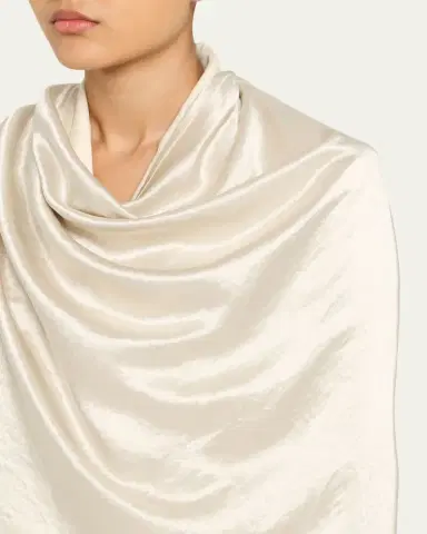 Maria McManus Draped Satin Cloak Double-Breasted Blazer | Thumbnail 5 Maria McManus Draped Satin Cloak Double-Breasted Blazer | Thumbnail 5