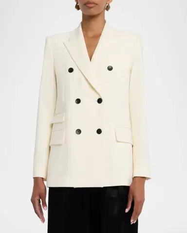 Maria McManus Draped Satin Cloak Double-Breasted Blazer | Thumbnail 8 Maria McManus Draped Satin Cloak Double-Breasted Blazer | Thumbnail 8