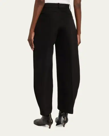 sacai Double-Faced Silk-Cotton Barrel-Leg Ankle Pants | Thumbnail 3 sacai Double-Faced Silk-Cotton Barrel-Leg Ankle Pants | Thumbnail 3