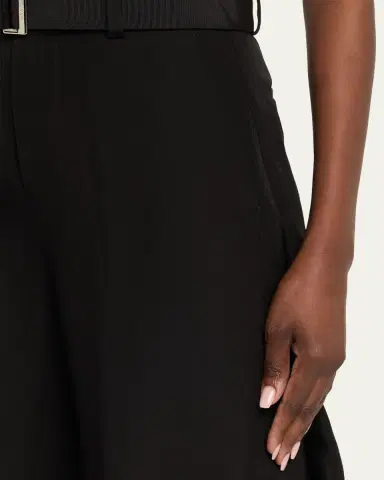 sacai Double-Faced Silk-Cotton Barrel-Leg Ankle Pants | Thumbnail 5 sacai Double-Faced Silk-Cotton Barrel-Leg Ankle Pants | Thumbnail 5