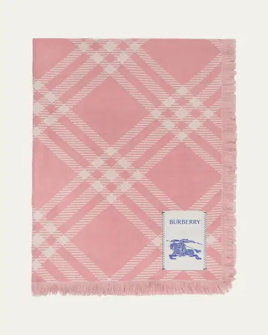 Burberry Wide Check Wool Silk Scarf | Thumbnail 2 Burberry Wide Check Wool Silk Scarf | Thumbnail 2