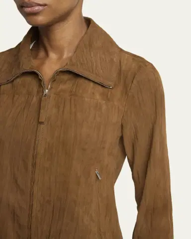 Proenza Schouler White Label Tarin Textured Suede Jacket | Thumbnail 5 Proenza Schouler White Label Tarin Textured Suede Jacket | Thumbnail 5