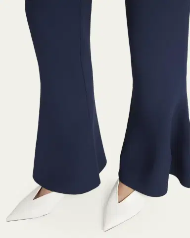 Stella McCartney Compact Knit Peplum Flare Pants | Thumbnail 5 Stella McCartney Compact Knit Peplum Flare Pants | Thumbnail 5