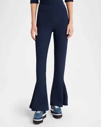 Stella McCartney Compact Knit Peplum Flare Pants | Thumbnail 8 Stella McCartney Compact Knit Peplum Flare Pants | Thumbnail 8