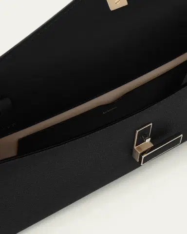 Valextra Iside Turn-Lock Leather Clutch Bag | Thumbnail 4 Valextra Iside Turn-Lock Leather Clutch Bag | Thumbnail 4