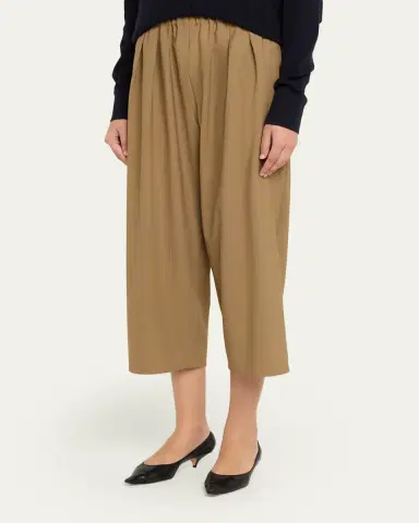Maria McManus Pleated Wide-Leg Crop Pull-On Trousers | Thumbnail 4 Maria McManus Pleated Wide-Leg Crop Pull-On Trousers | Thumbnail 4