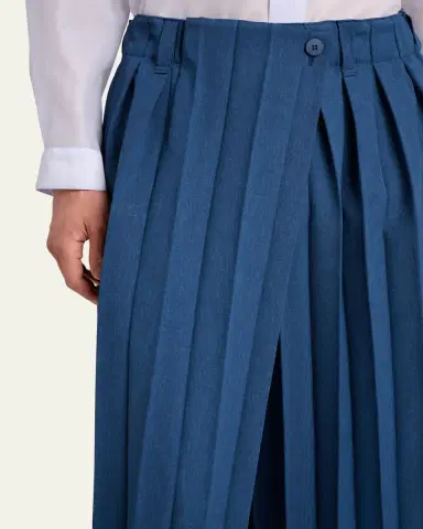 Homme Plissé Issey Miyake Men's Edge Ensemble Pleated Trousers | Thumbnail 5 Homme Plissé Issey Miyake Men's Edge Ensemble Pleated Trousers | Thumbnail 5