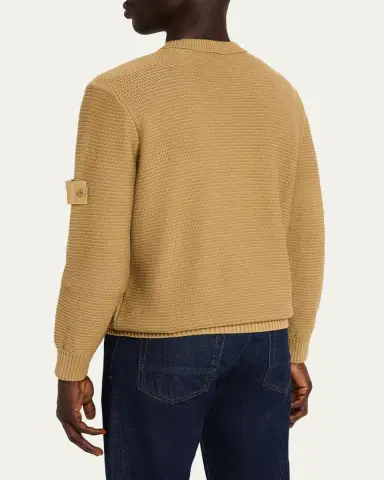 Stone Island Men's Ghost Cotton & Cashmere Crewneck Sweater | Thumbnail 3 Stone Island Men's Ghost Cotton & Cashmere Crewneck Sweater | Thumbnail 3