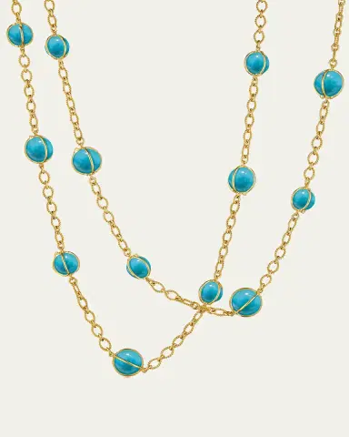 Verdura 18K Yellow Gold Turquoise Bubbles Necklace | Thumbnail 1 Verdura 18K Yellow Gold Turquoise Bubbles Necklace | Thumbnail 1