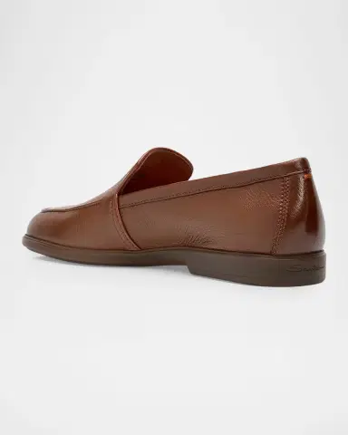 Santoni Men's Malibu Grained Leather Rubber-Sole Loafers | Thumbnail 8 Santoni Men's Malibu Grained Leather Rubber-Sole Loafers | Thumbnail 8