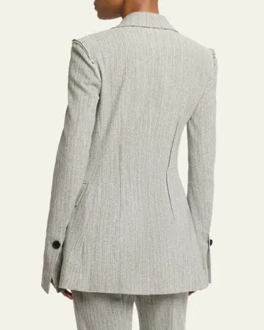 Proenza Schouler Lorenza Deconstructed Static Suiting Jacket | Thumbnail 3 Proenza Schouler Lorenza Deconstructed Static Suiting Jacket | Thumbnail 3