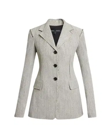 Proenza Schouler Lorenza Deconstructed Static Suiting Jacket | Thumbnail 1 Proenza Schouler Lorenza Deconstructed Static Suiting Jacket | Thumbnail 1