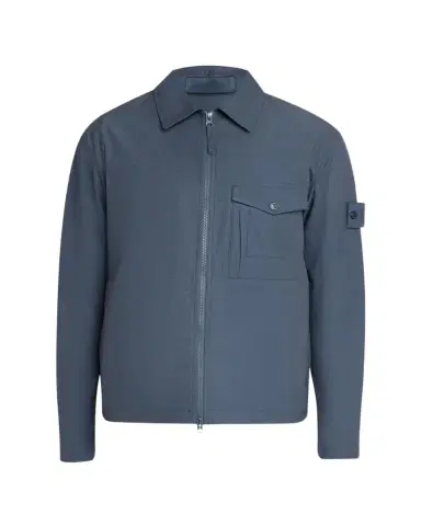 Stone Island Men's Ghost Cotton Zip-Front Shirt Jacket | Thumbnail 1 Stone Island Men's Ghost Cotton Zip-Front Shirt Jacket | Thumbnail 1