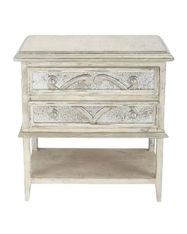 Peninsula Home Collection Lynley Mirrored-Accent Nightstand | Thumbnail 1