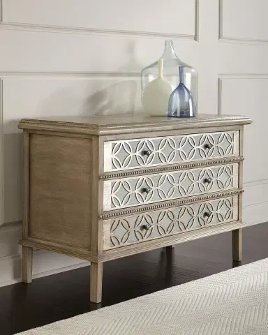 Peninsula Home Collection Cicley Carved 3-Drawer Chest | Thumbnail 3