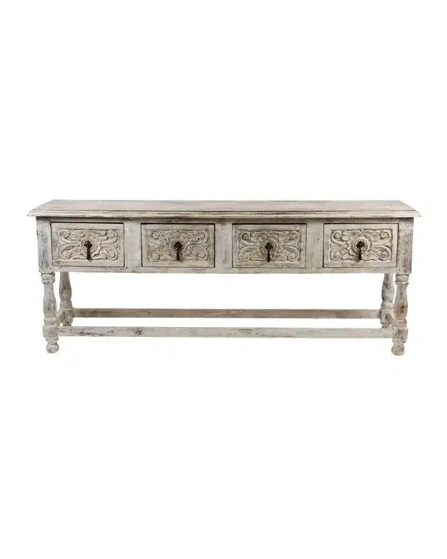 Peninsula Home Collection Carmen Carved Drawer Console