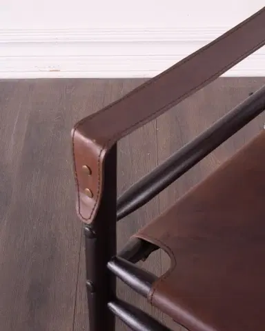 Peninsula Home Collection Karly Leather Accent Chair | Thumbnail 5