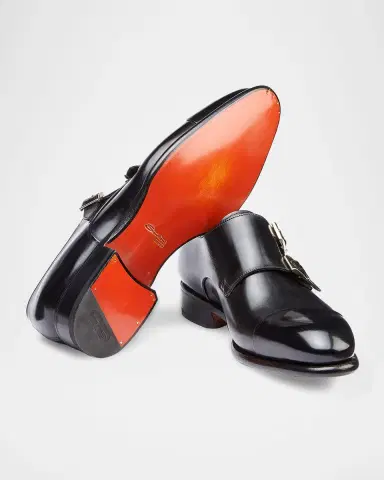 Santoni Men's Ira Double-Monk Leather Shoes | Thumbnail 5 Santoni Men's Ira Double-Monk Leather Shoes | Thumbnail 5