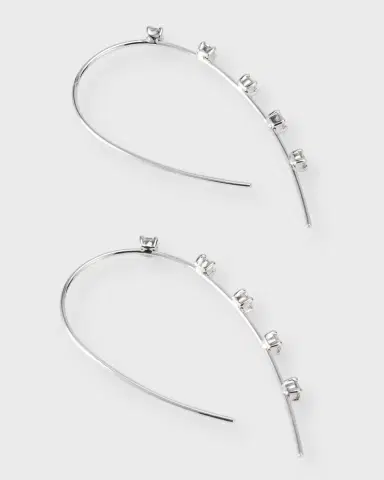 LANA 14K Gold Small Multi Solo Hooked on Hoop Earrings | Thumbnail 3