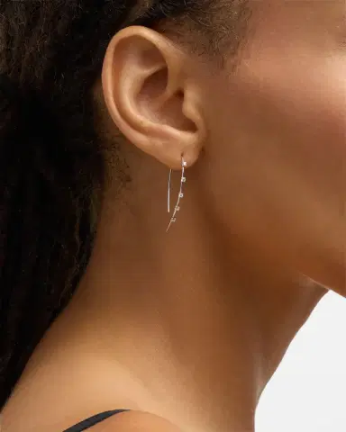 LANA 14K Gold Small Multi Solo Hooked on Hoop Earrings | Thumbnail 1