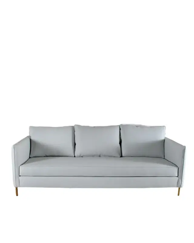 Peninsula Home Collection Emma Vegan Leather Sofa, 96"