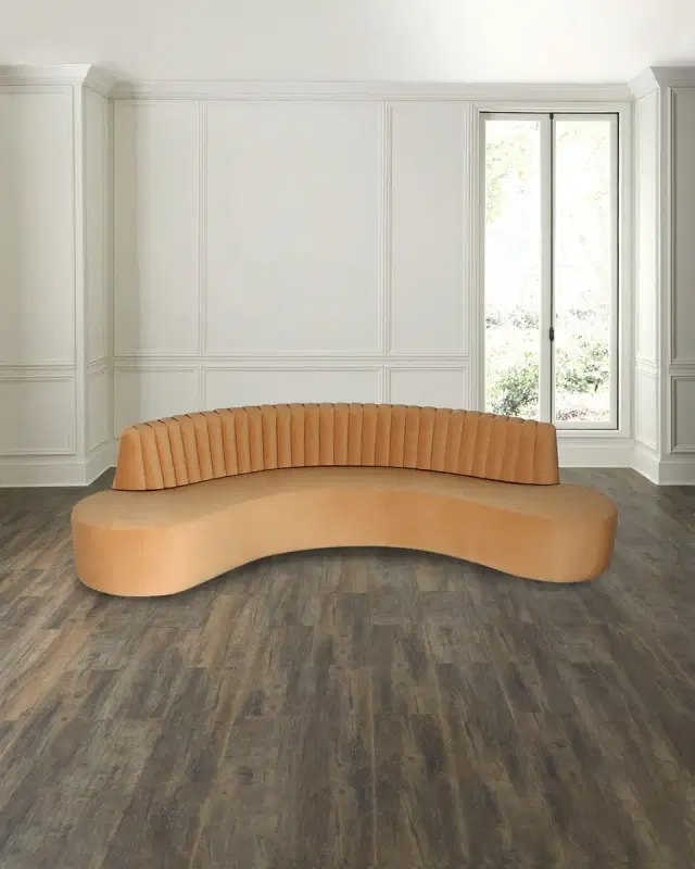 Peninsula Home Collection Kayla Velvet Sofa, 135"