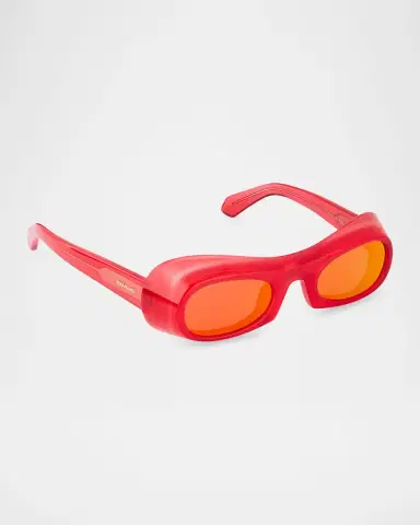 Ferragamo Men 's 51mm Classic Logo Plastic Oval Sunglasses | Thumbnail 2 Ferragamo Men 's 51mm Classic Logo Plastic Oval Sunglasses | Thumbnail 2