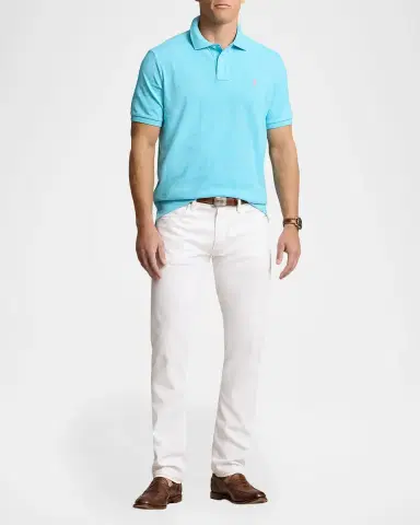 Polo Ralph Lauren Men's Classic Fit Mesh Polo Shirt | Thumbnail 2 Polo Ralph Lauren Men's Classic Fit Mesh Polo Shirt | Thumbnail 2