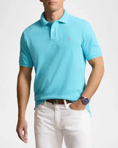 Polo Ralph Lauren Men's Classic Fit Mesh Polo Shirt | Thumbnail 4 Polo Ralph Lauren Men's Classic Fit Mesh Polo Shirt | Thumbnail 4