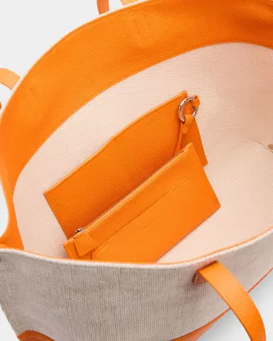 Akris Ai Medium Leather & Canvas Shoulder Bag | Thumbnail 3 Akris Ai Medium Leather & Canvas Shoulder Bag | Thumbnail 3